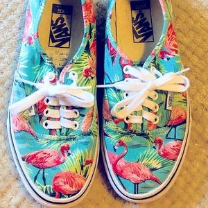 Flamingo Vans Womens Size 9 Shoes